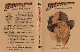 Indiana Jones, cover inlay for DVD case.